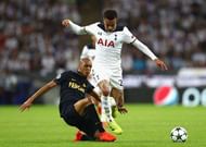 LONDON, ENGLAND - SEPTEMBER 14:  Fabinho of AS Monaco tackles Dele Alli of Tottenham Hotspur during the UEFA Champions League match between Tottenham Hotspur FC and AS Monaco FC at Wembley Stadium on September 14, 2016 in London, England.  (Photo by Paul Gilham/Getty Images)